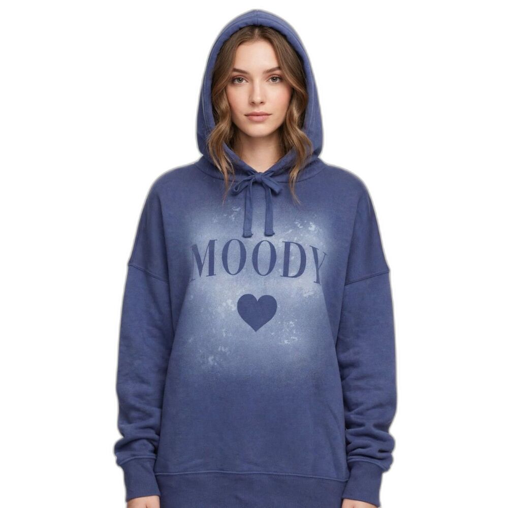 Grayson Threads The Label Moody Hoodie Size S Small Dusty Blue NWT - Oversized
